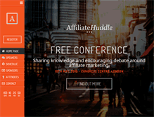 Tablet Screenshot of affiliatehuddle.com